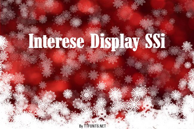 Interese Display SSi example